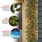 9' x 10" Pre-lit Glittery Pine Artificial Christmas Garland with 100 Clear Lights